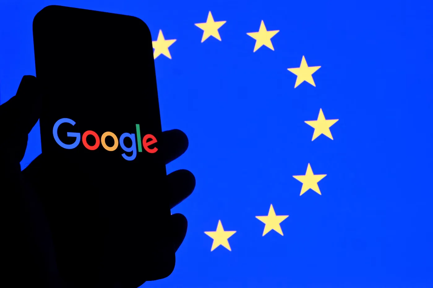 The multicoloured Google logo displayed on a sign outside a company office
